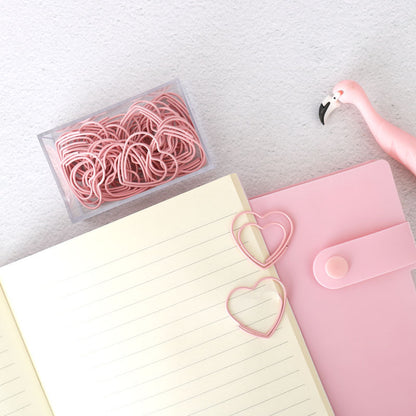 Love Cartoon Paper Clip Bookmark Creative Office Supplies Stationery Paper Clip 30 Boxed Pin Clip