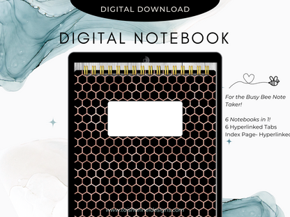 Digital Top Bound Spiral Hyperlinked Notebook