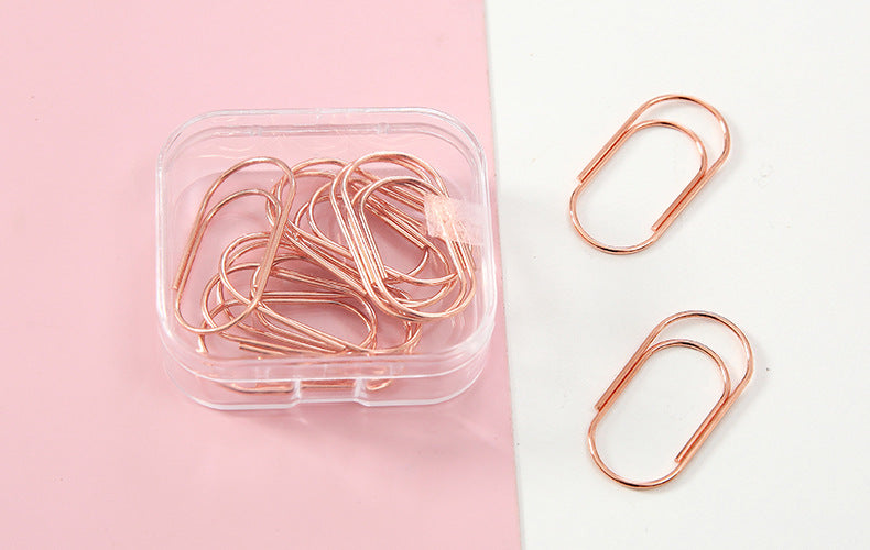 Simple Paper Clips Set Cultural And Creative Office Bookmark