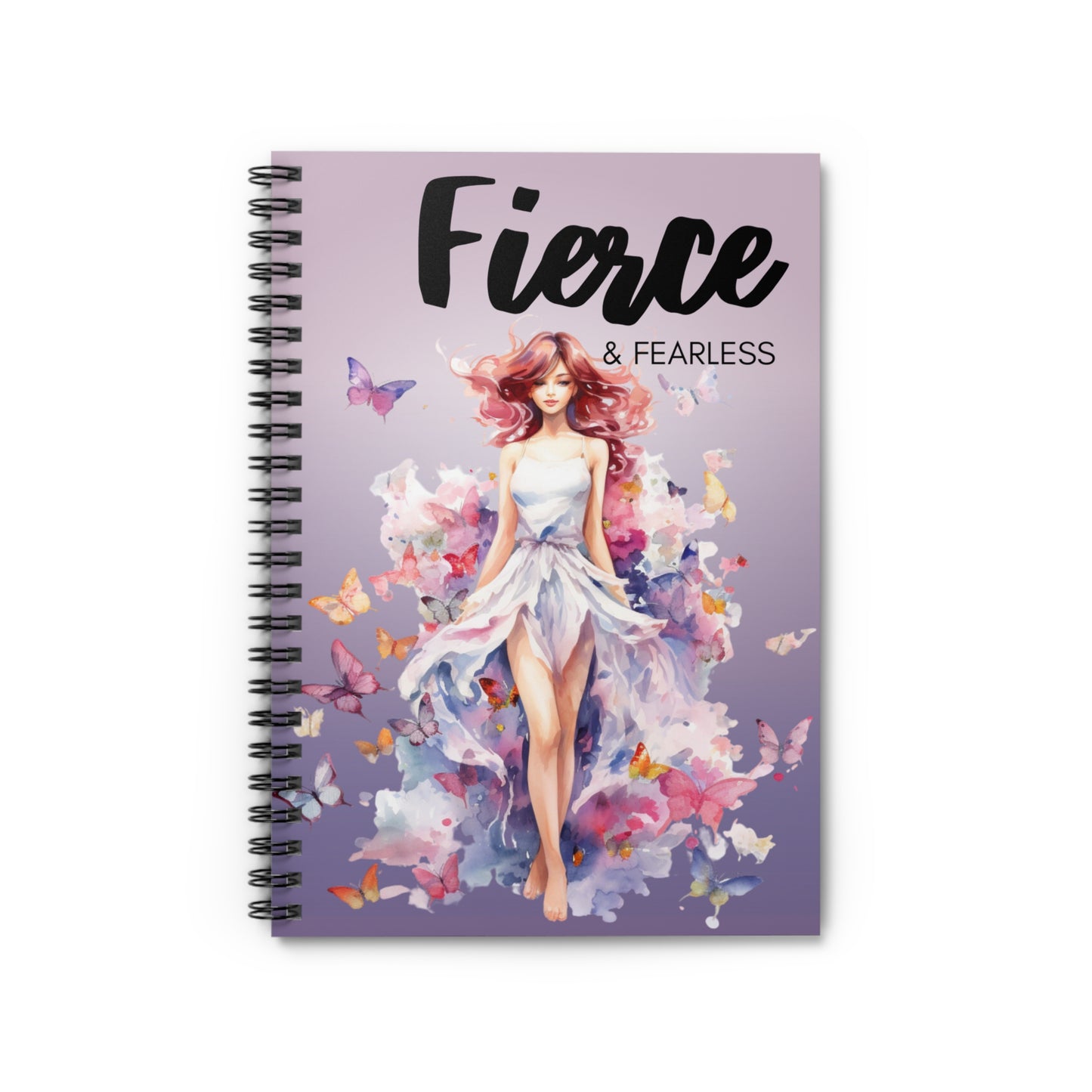 Spiral Notebook - Ruled Line 'Fierce & Fearless'